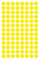Этикетки точки, желтые Ø 8 мм (4 страницы, 416 этикеток) {3013}