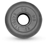 0.5 кг диск (блин) MB Barbell (черный) 31 мм