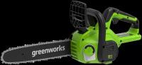 Цепная пила аккумуляторная Greenworks Арт. 2007707UA, 24V, 25см, c 1хАКБ 2Ач и ЗУ