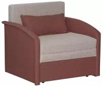 Кресло-кровать Первый Мебельный Вилли Серый / Малиновый, рогожка