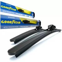 2 щетки стеклоочистителя /дворники для автомобиля/ GOODYEAR (60см+51см) TOYOTA Camry(06-11), KIA Sorento(09-15)/Mohave(09-20)