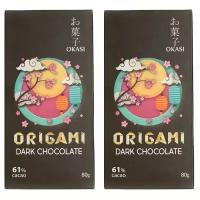 Шоколад Okasi Origami темный шоколад 61% 80 гр. (2 шт.)