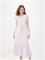 Платье Baon, повседневное, свободный силуэт, макси, размер XS, фиолетовый