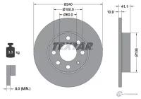 Диск тормозной передний не вентилируемый TEXTAR 92111303