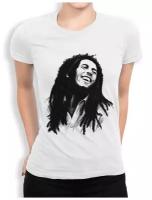 Футболка DS Apparel Боб Марли - Bob Marley Женская Белая M