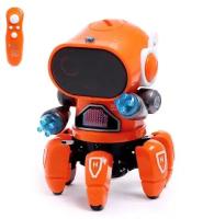 Робот радиоуправляемый «Осьминожик», световые и звуковые эффекты, цвета микс
