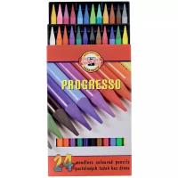 KOH-I-NOOR Карандаши Progresso, 24 цвета, 8758024007PZ, 24 шт