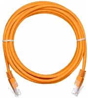 Коммутационный шнур NETLAN EC-PC4UD55B-BC-PVC-010-OR-10 U/UTP 4 пары, Кат.5е (Класс D), 100МГц, 2хRJ45/8P8C, T568B, многож., оранжевый, 1м, уп. 10шт