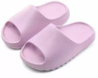 Шлепанцы женские ЭВА, мягкие пляжные сланцы, светло-розовый цвет, размер 40