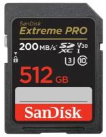 Карта памяти SanDisk Extreme Pro SDXC 512GB UHS-I U3 R200/W140MB/s (SDSDXXD-512G-GN4IN)