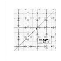 Линейка для пэчворка Frosted, градация в дюймах, квадрат 6 х 6 Olfa QR-6S