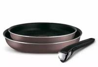 Набор посуды Tefal Ingenio RED 5, сковороды 22 и 26 см, съемная ручка 04175810