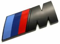 Эмблема шильдик на крыло BMW БМВ M цвет черный матовый
