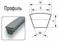 Ремень 1170 (AVX-10 8,5х8) вентиляторный зубчатый (Technik)