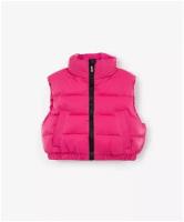 Жилет утепленный розовый Gulliver, для девочек, размер 116, мод. 12303GMC4701