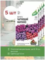 Семена цветов Обриеты Чарующий Морокко, 5 уп. по 0,03 гр, Гавриш, многолетников, растения, цветы для сада, дачи