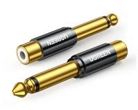 Адаптер UGREEN AV169 (80731) 6.35mm Male to RCA Female Adapter