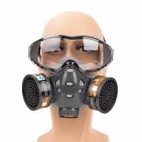 Маска универсальная, Противогаз Dust mask 8200 - 8201 / Профессиональный респиратор противогаз Dust mask 8200 - 8201 маска защитная с угольным фильтром распиратор