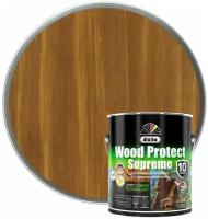 Пропитка декоративная для защиты древесины Dufa Wood Protect Supreme тиковое дерево 2,5 л