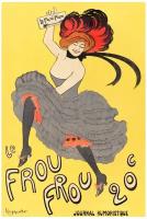 Постер / Плакат / Картина Афиша - Юмористический журнал Frou Frou 40x50 см в раме