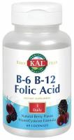 B-6 B-12 Folic Acid (Б-6 Б-12 Фоливая кислота) 60 леденцов (KAL)