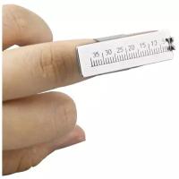 Линейка-кольцо эндодонтическая стоматологическая на палец Arma Dental Finger Ruler из нержавеющей стали для измерения эндодонтических файлов