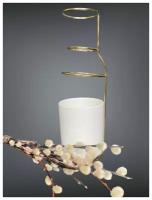 Ваза для цветов Homy Mood DECOR/ ваза лофт для декора/ для сухоцветов/ интерьерная/ керамика, 17 см