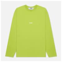 Мужской лонгслив MSGM Micrologo Seasonal Crew Neck