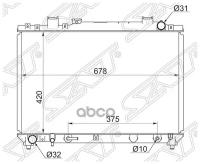 Радиатор Toyota Town Ace Noah/Lite Ace Sr4/5# 3s-Fe 96-07 Sat арт. TY0050