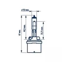 Лампа галогенная H27W/1 12V 27W PG13 NARVA 48041