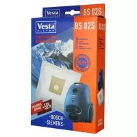 Мешок для пылесоса синтетический Vesta filter BS 02 S, 4 шт