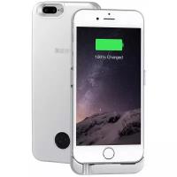 Чехол-аккумулятор INTERSTEP Metal battery case для iPhone 6 Plus/7 Plus silver