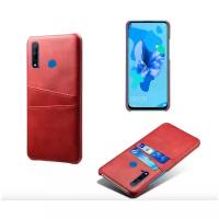 Чехол панель- накладка MyPads для Sony Xperia C6 / C6 Ultra / XA Ultra (F3212 /F3216) из качественной импортной кожи с визитницей с отделением для банковских карт мужской женский красный