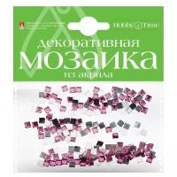 Мозаика декоративная из акрила 4Х4 ММ,200 ШТ., фуксия