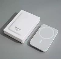 AV-Retail / Внешний аккумулятор MagSafe Battery Pack, беспроводная, быстрая зарядка, белый.3000 ёмкость
