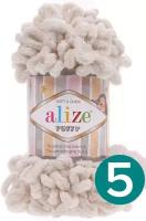 Пряжа Alize Puffy, 100 г, 9 м, 5 шт., 599 9 м