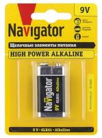 Батарейка Navigator крона 6LR61/6F22 9 В 500 мАч (1 шт.)