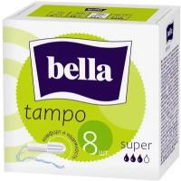 Bella тампоны Tampo super, 3 капли, 8 шт., белый