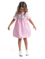 Платье Mini Maxi, хлопок, в клетку, размер 98, розовый