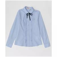 Блуза Button Blue, размер 164, голубой
