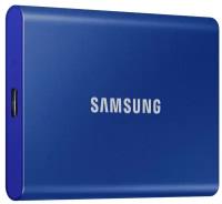 Твердотельный накопитель Samsung External SSD T7, 500GB, USB Type-C, R/W 1000/1050MB/s, Blue