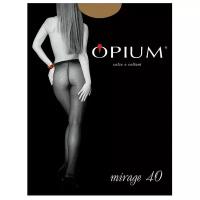 Колготки Opium, 40 den, с ластовицей, размер 2, бежевый