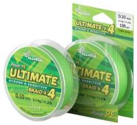 Плетеный шнур ALLVEGA ULTIMATE d=0.1 мм, 135 м, 5.1 кг, light green, 1 шт