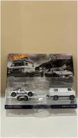 Набор машинок 1:64 Hot Wheels TEAM TRANSPORT Premium Редкие модели FORD RS200 и RALLY VAN из серии Car Culture