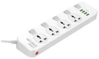 Сетевой фильтр LDNIO SC4408 Defender Series 2500W 4 розетки, 4 USB, 2м (white)