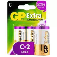 Батарейка GP Extra Alkaline C, в упаковке: 2 шт