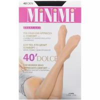 Капроновые гольфы Dolce 40 den 2 пары MiNiMi, 0 (one size), nero