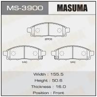 Колодки тормозные дисковые MASUMA MS-3900 | цена за 1 шт