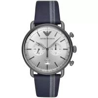 Наручные часы EMPORIO ARMANI Aviator AR11202, синий, серый