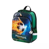 Ранец детский с ортопедической спинкой BRAUBERG Quadro 229956 Fire football